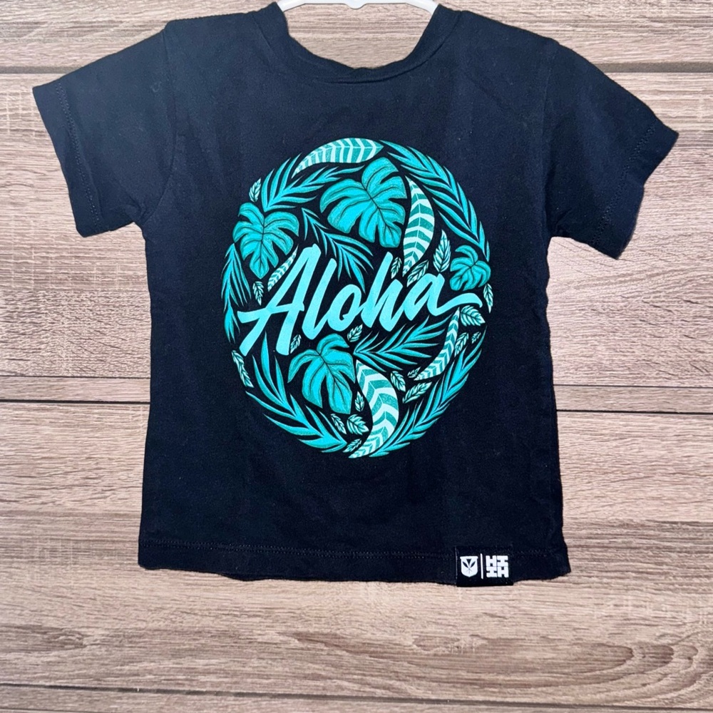 Hawaiis finest Aloha Kids Black T-Shirt